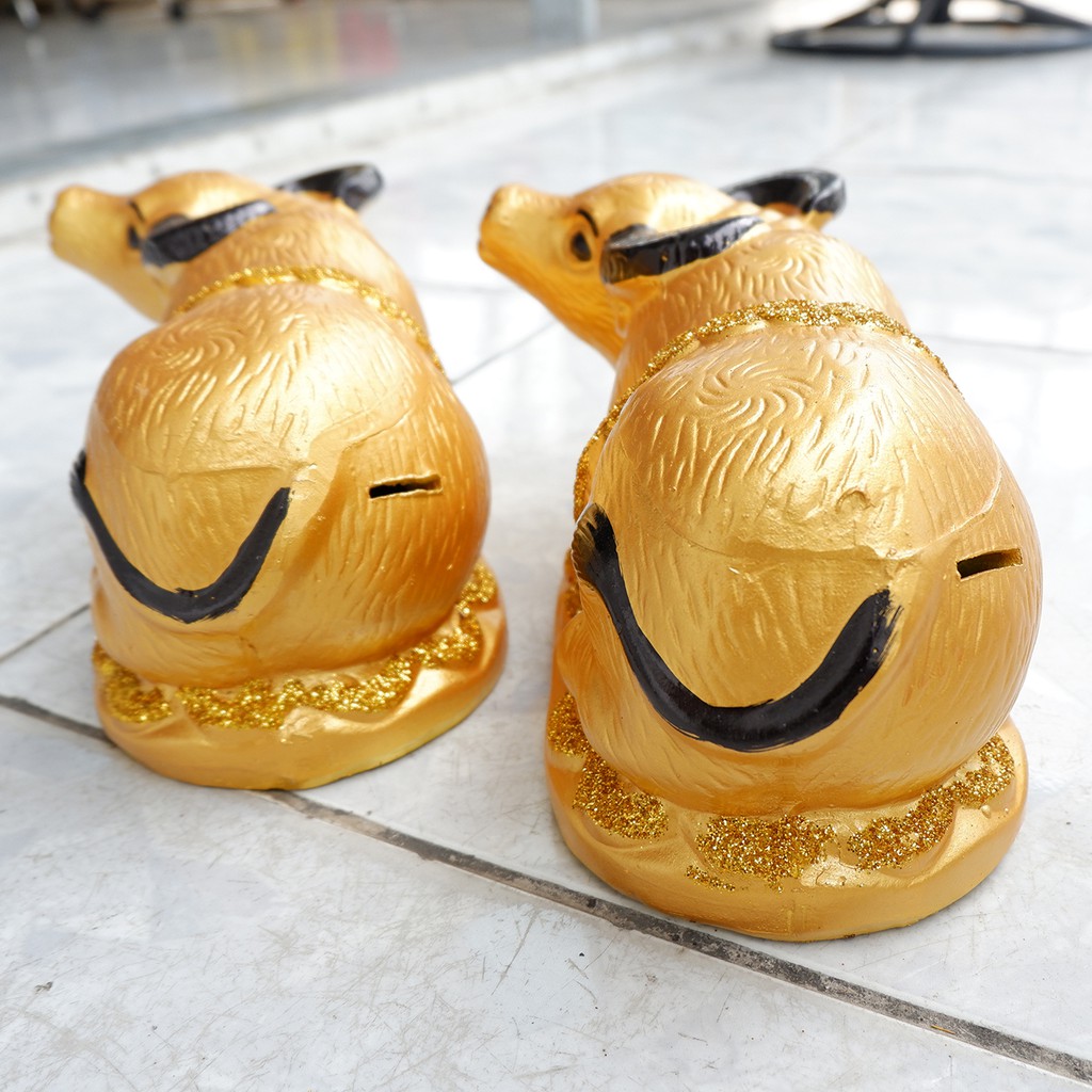 Heo Đất Tiết Kiệm Hình Trâu Vàng - Quà Tặng Năm Tân Sửu | BigBuy360 - bigbuy360.vn