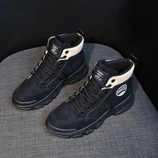[Siêu Rẻ] Giày Martin Sneaker Cổ Cao Da Lộn Siêu Cá Tính