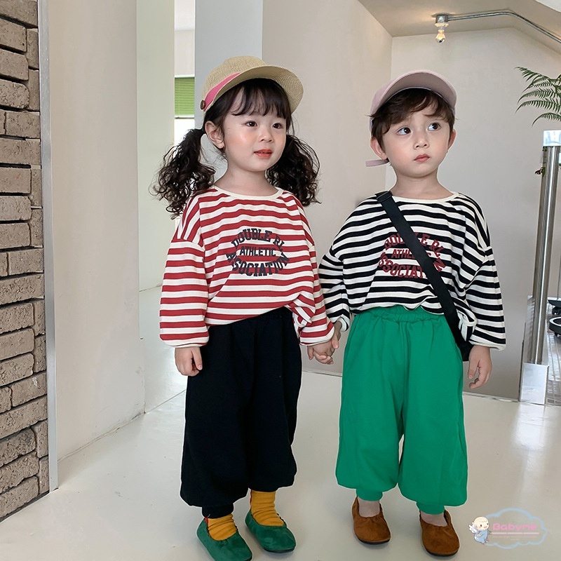 Áo Sweater Kẻ Sọc Thời Trang Hàn Quốc Cho Bé