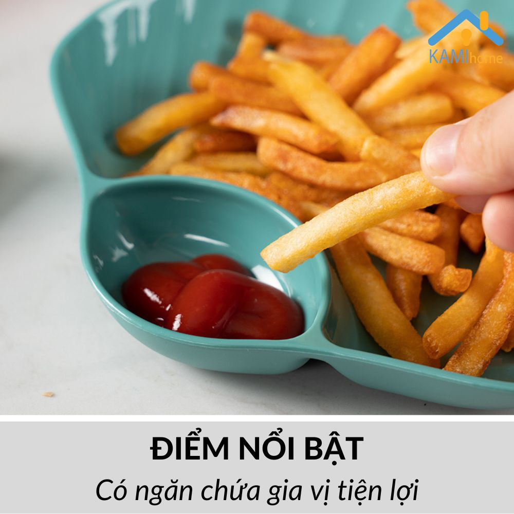 Đĩa nhựa Thái Lan nhiều mẫu (Chọn Bộ hoặc 1 Chiếc) đựng đồ ăn vặt trái cây gia vị mã 20089