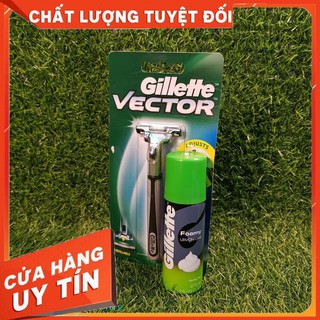 Combo Dao cạo râu Gillette lưỡi kép và Bọt cạo râu Gillette 50g