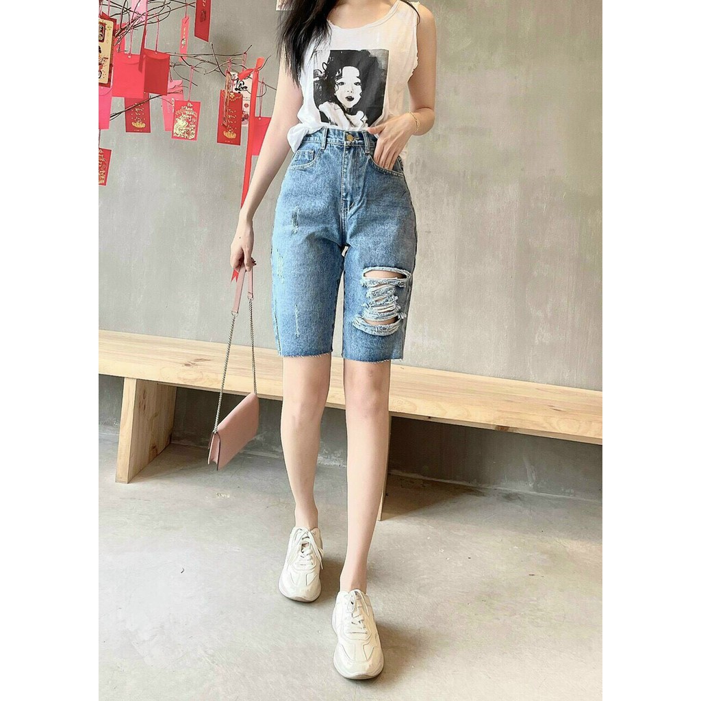 Quần ngố nữ rách PHUONGNAMSHOP cao cấp HOT TREND HTB28Z
