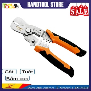Kìm cắt dây đa năng cao cấp 3 trong 1 R'DEER 120-6281 7inch/175mm (Cắt cáp-Tuốt dây-Bấm cos)