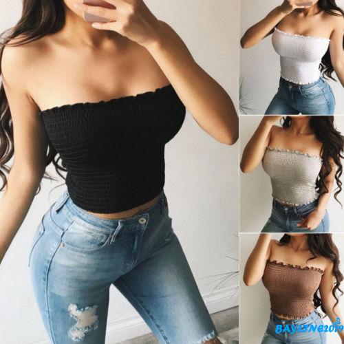 Áo croptop không tay mùa hè hợp thời trang cho nữ