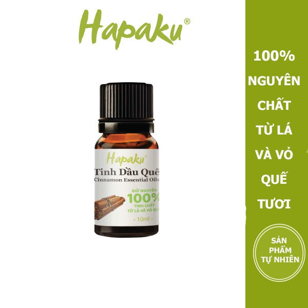 Tinh Dầu Quế Nguyên Chất Tự Nhiên Hapaku 10ml