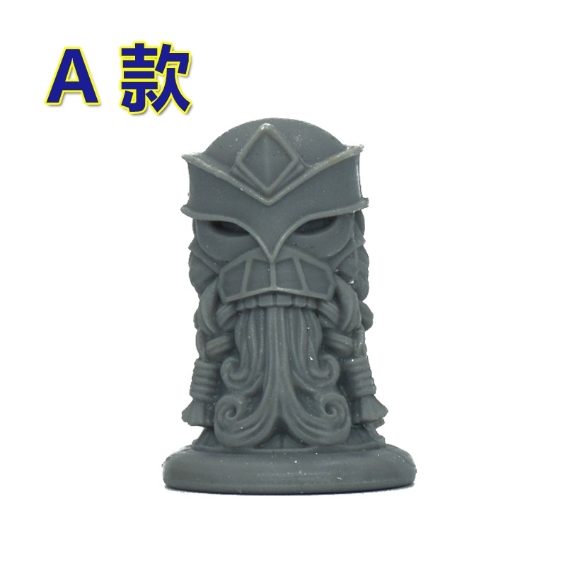 Spot Sale Magic Board Game Model Battle Chess Running Group Head Carved Avatar Axe Warrior