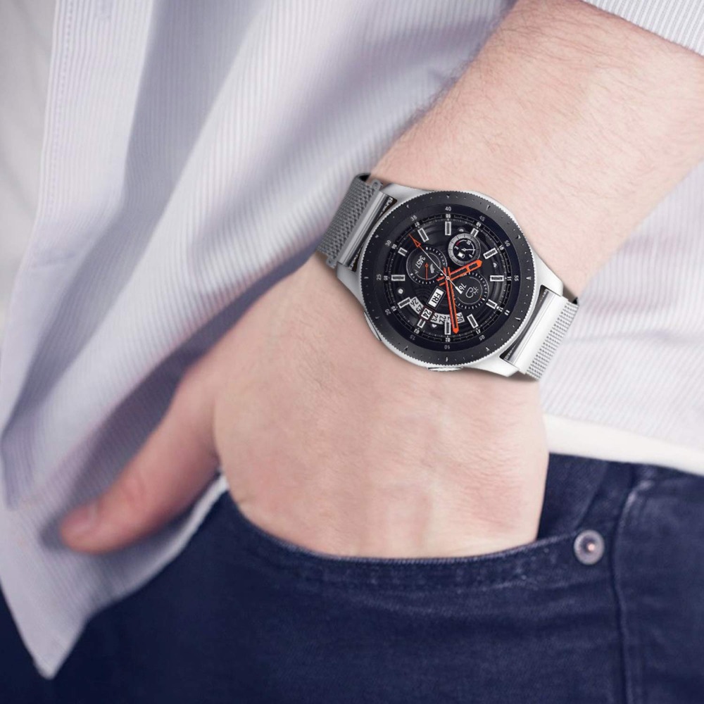 Dây đeo đồng hồ bằng kim loại 20mm Milanese cho Samsung Galaxy watch Active 1 2