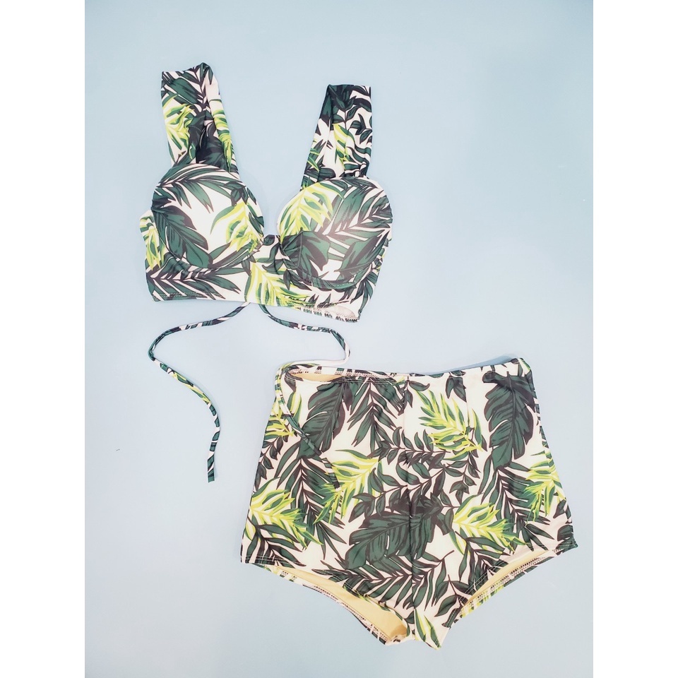 Đồ Bơi Nữ Bikini LANBISHOP Tay Vuông, Quần Lưng Cao Secxy Couple Lanbi-029