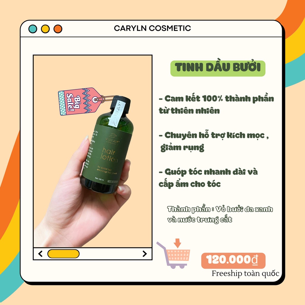 Tinh dầu bưởi Vi Jully Kích Thích Mọc Tóc Và Giảm Rụng Tóc | BigBuy360 - bigbuy360.vn