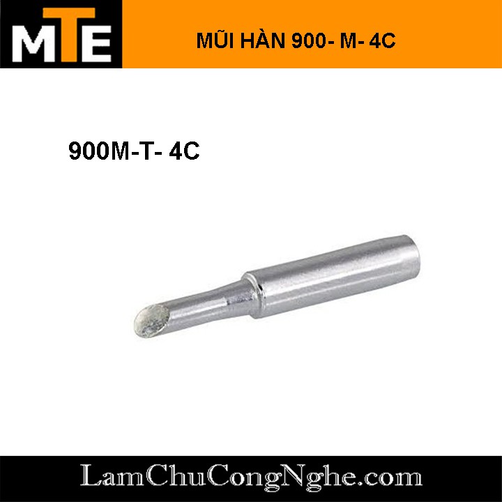 Mũi Hàn Hakko 900M-T-4C Trắng. Mũi hàn thiếc tương thích với mỏ hàn 907, 936...