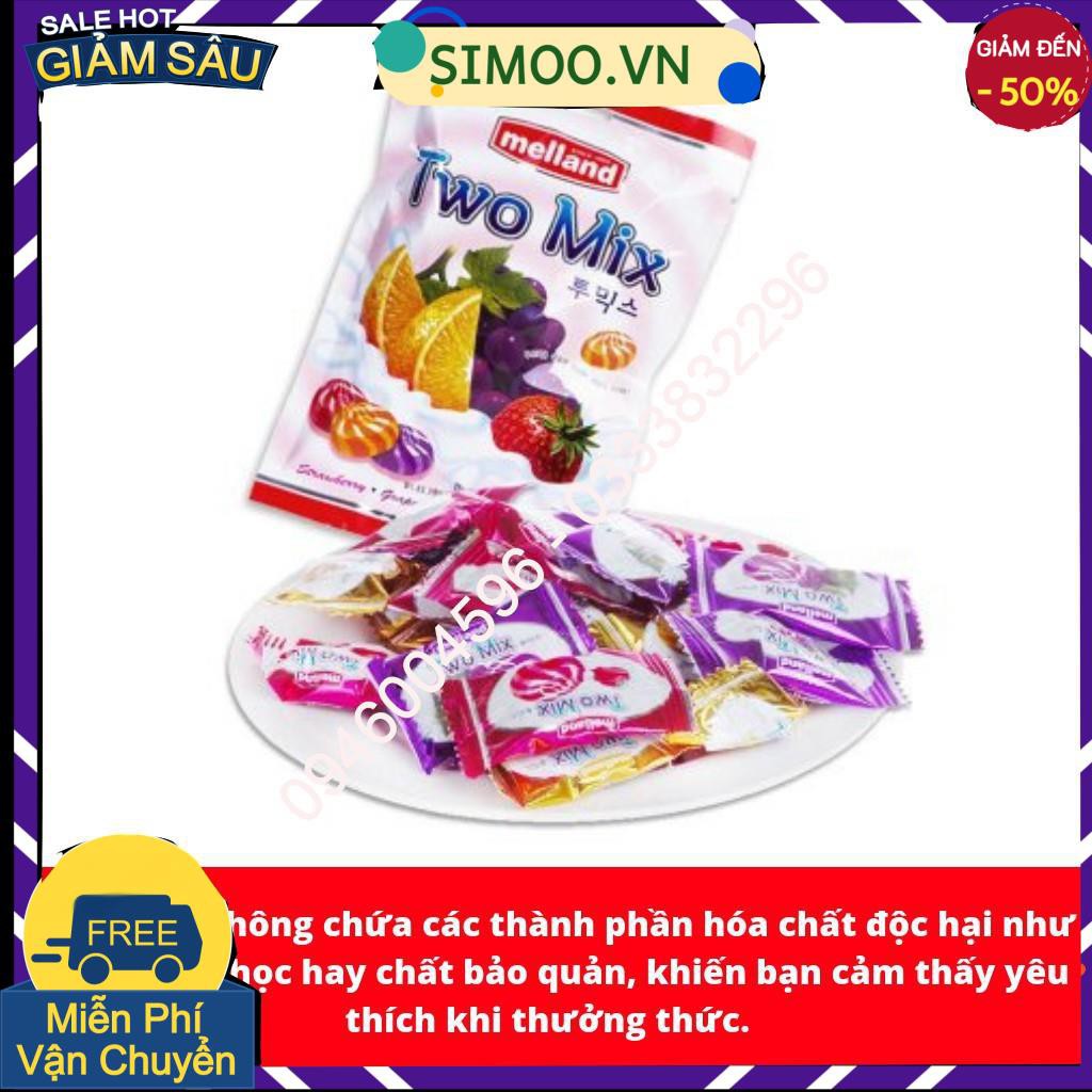 💥 ⚡ SẢN PHẨM YÊU THÍCH 💥 ⚡  KẸO MELLAND TWO MIX VỊ HOA QUẢ GÓI 100G 💥 ⚡