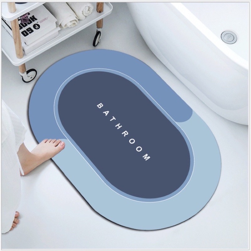 GIÁ SỈ - Thảm Dậm Chân Silicon BATHMAT Hút Nước - Thảm Lau Chân Siêu Mềm Siêu Dày, Thấm Nước Chống Trượt siêu tốt