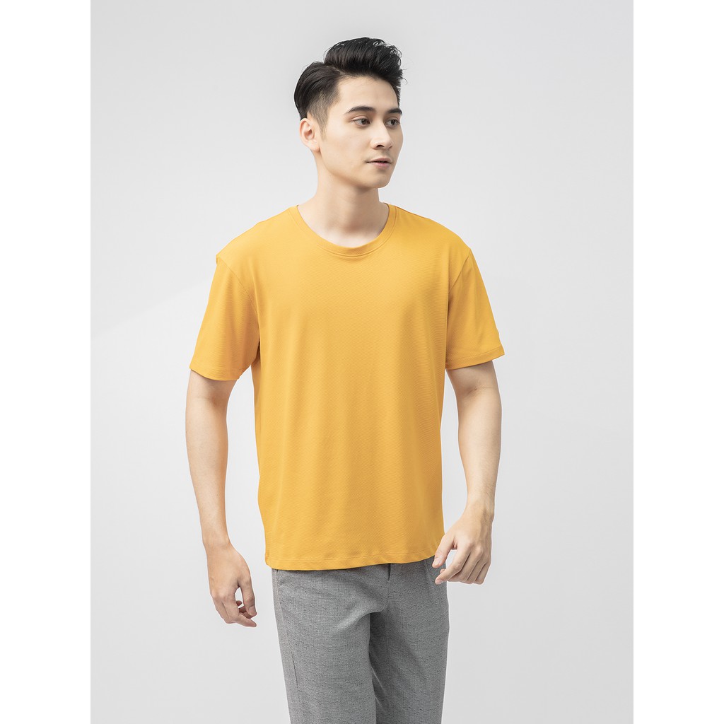 Áo thun nam ngắn tay ARISTINO dáng Casual fit vừa vặn, vải mềm nhẹ, thấm hút tốt, thoáng khí - ATS019S1