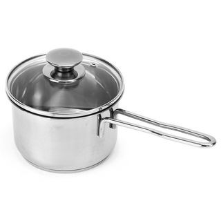 Quánh Inox 3 đáy nắp kính cao cấp Fivestar 14cm - 12cm