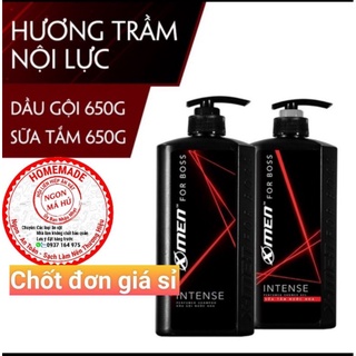 Dầu gội và sữa tắm xmen for boss intense 650g