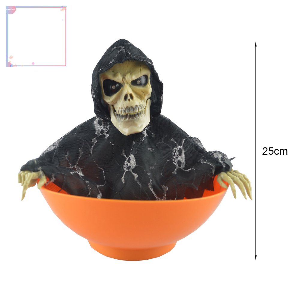 Tô Đựng Kẹo Hình Bộ Xương Halloween Độc Đáo