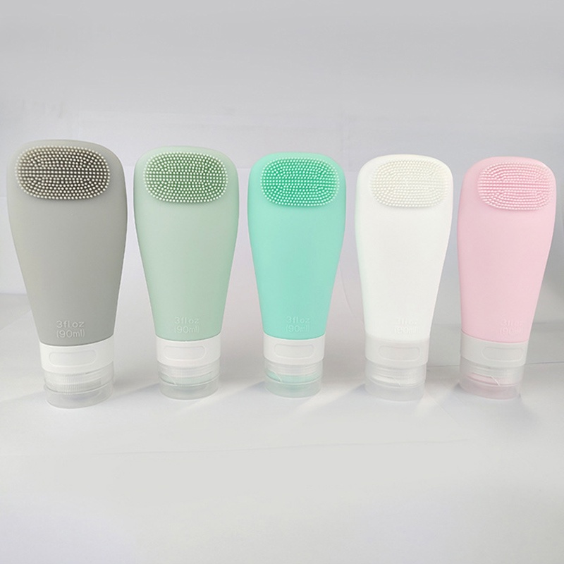 Chai Silicone Đựng Mỹ Phẩm Du Lịch Hình Cánh Quạt