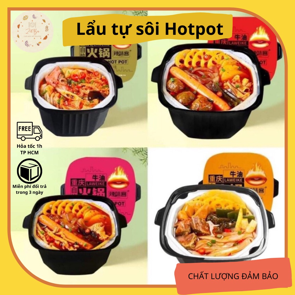 LẨU TỰ SÔI HOTPOT - Hộp 390gr - Đồ ăn vặt nội địa ship hỏa tốc 1h TP.HCM