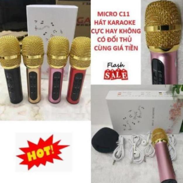 [𝘽𝙖̉𝙣 𝙉𝙖̂𝙣𝙜 𝘾𝙖̂́𝙥 𝟮𝟬𝟮𝟬] Mic Thu âm C11 livestream cao cấp tặng kèm tai phone