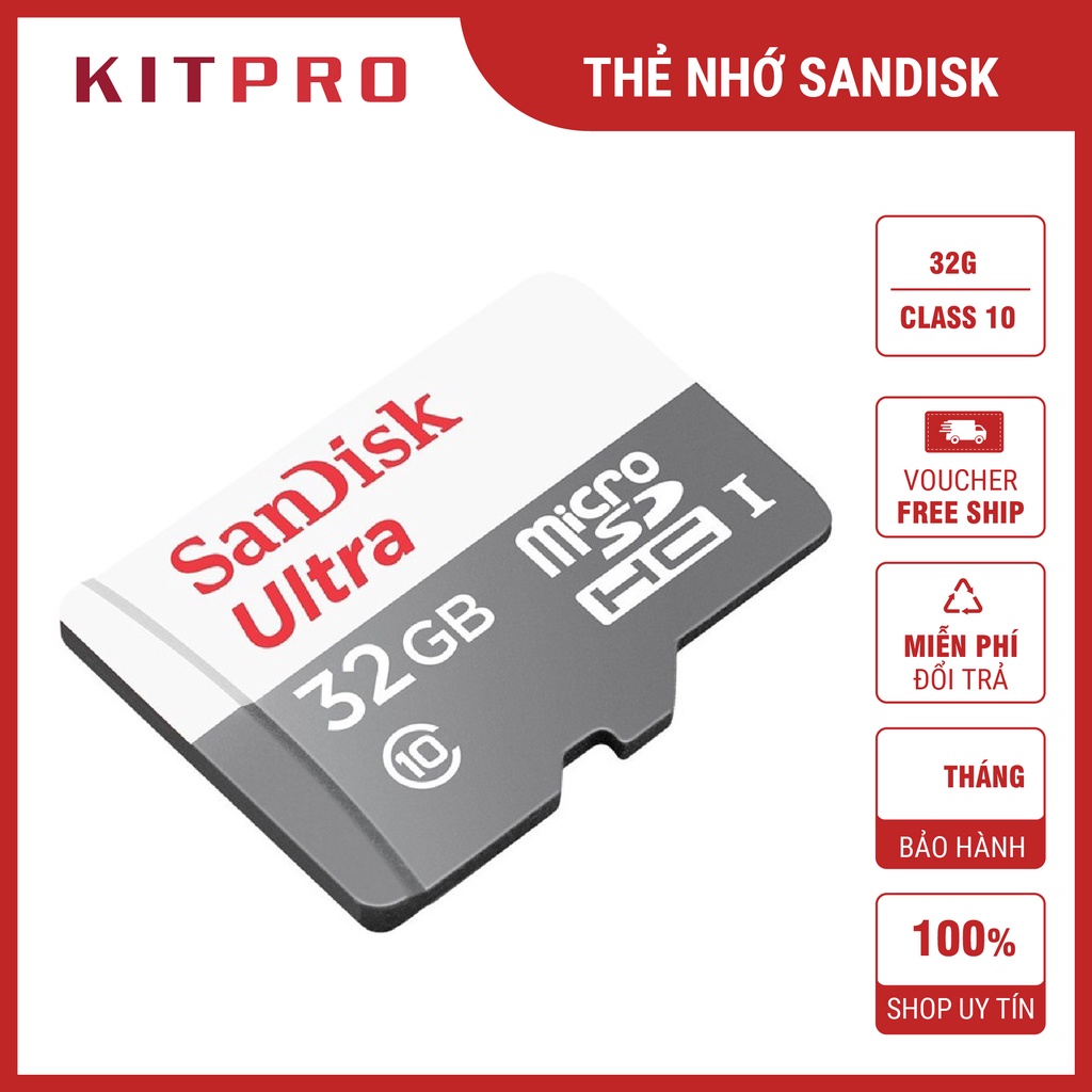 Thẻ nhớ MicroSD 64G 32G SANDISK FB-LINK Class10 Chuyên Gắn Camera Quan Sát, Máy Ảnh, Flycam. Bảo hành 2 năm KITPRO
