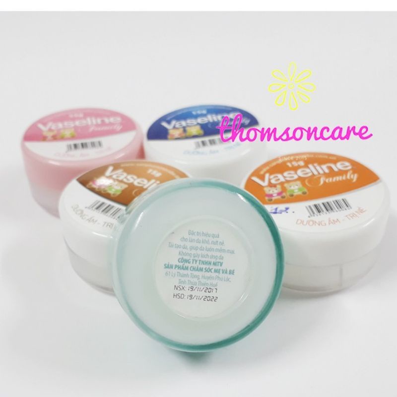 Chính Hãng / Kem nẻ Vaseline Family - Chống nẻ hiệu quả - Loại 15g