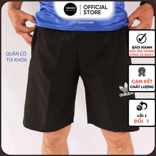 Quần Đùi Nam Thể Thao Đẹp Mặc Nhà Quần Short Unisex Ống Rộng Vải Dù Thời Trang Giá Rẻ Hà Nội Menzex RB1