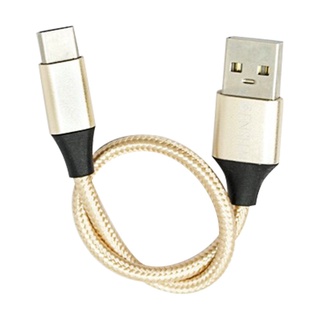 Dây cáp sạc bọc dù 20cm chân micro usb, type-c, chân lp
