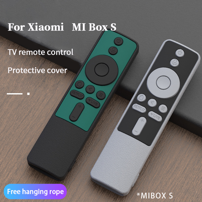 Vỏ bảo vệ điều khiển từ xa Mibox S TV silicon mềm thay thế cho bộ hộp thu truyền hình Xiaomi nước ngoài cho TV Xiaomi