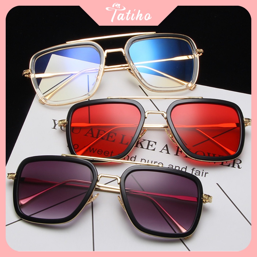 [Hàng Xịn, Giá Tốt] Kính Mát (Kính Râm)  Kính Mát Chống Tia UV Thời Trang Hàn Quốc,Kính Râm Gọng Kim Loại - Mã MK028