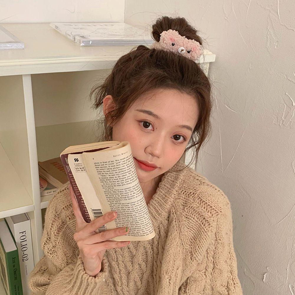 VANES1 Dây Buộc Tóc Màu Trơn Đơn Giản Thời Trang Thu Đông Cho Nữ