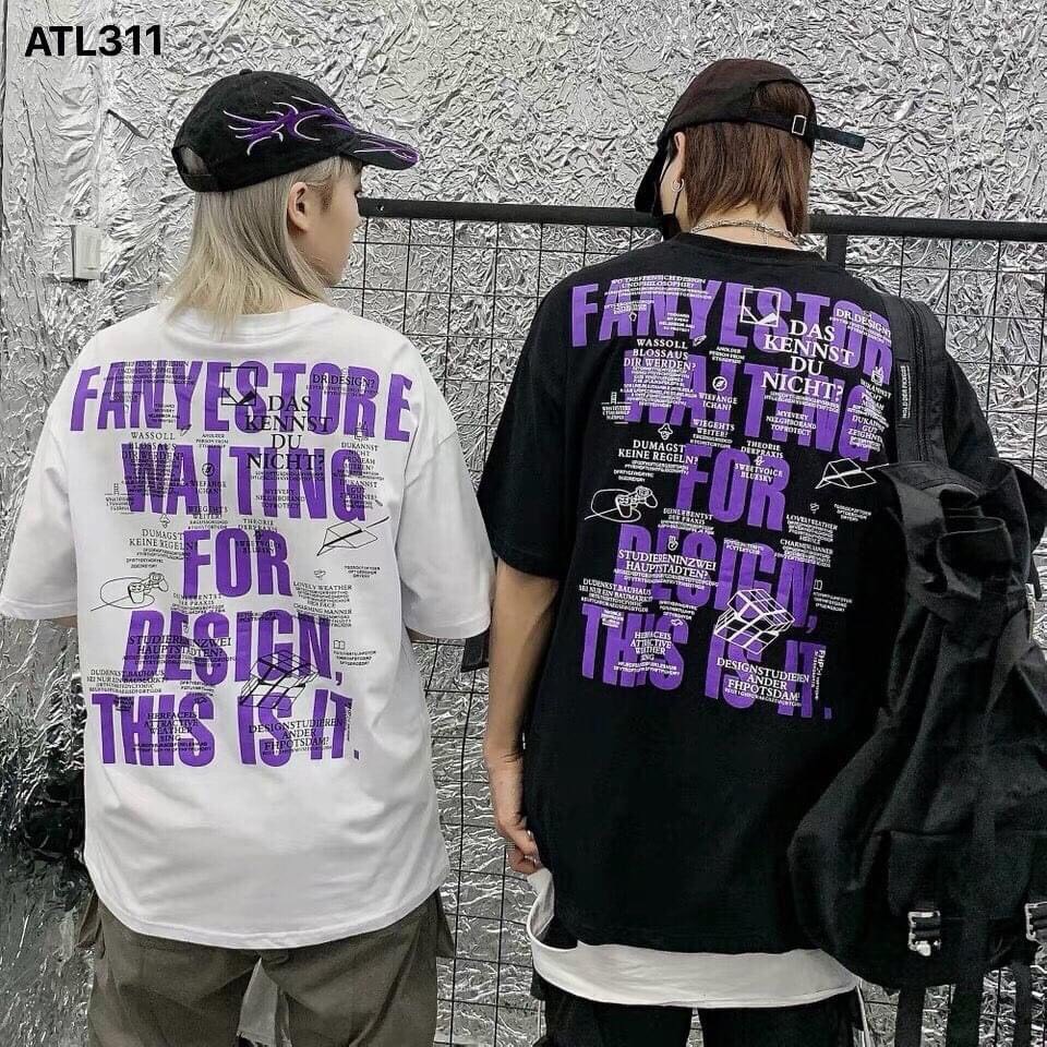 Áo thun tay lỡ 194SHOP vải coton dày dặn, co dãn, form rộng - Fanyesstore