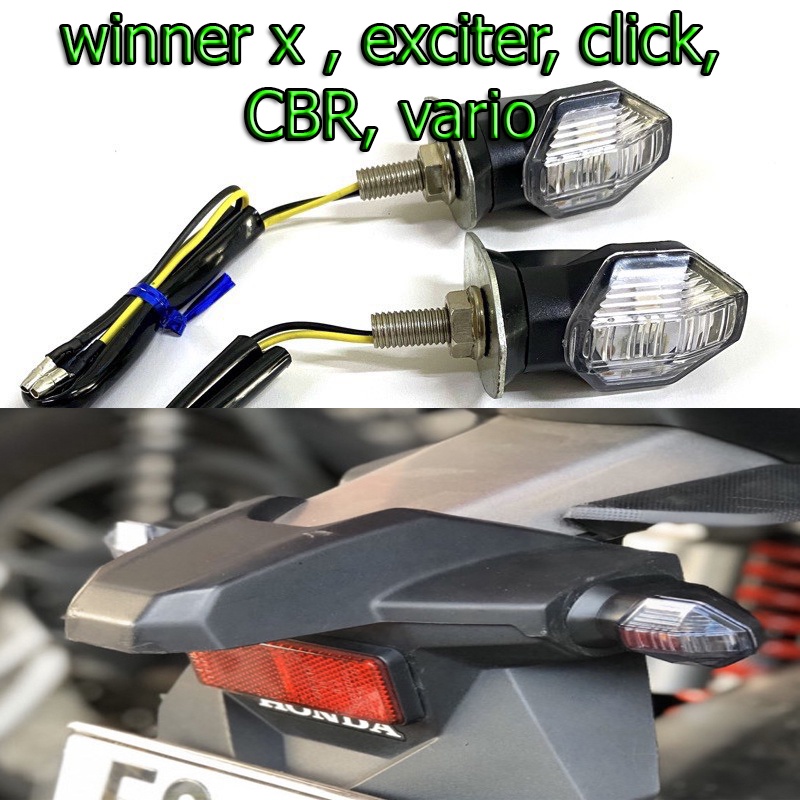 Đèn Xi Nhan Led Kiểu Nhỏ Gọn Gắn Vario, Click, Exciter, Winner X,CBR-giá 1 cặp ( version 2021)