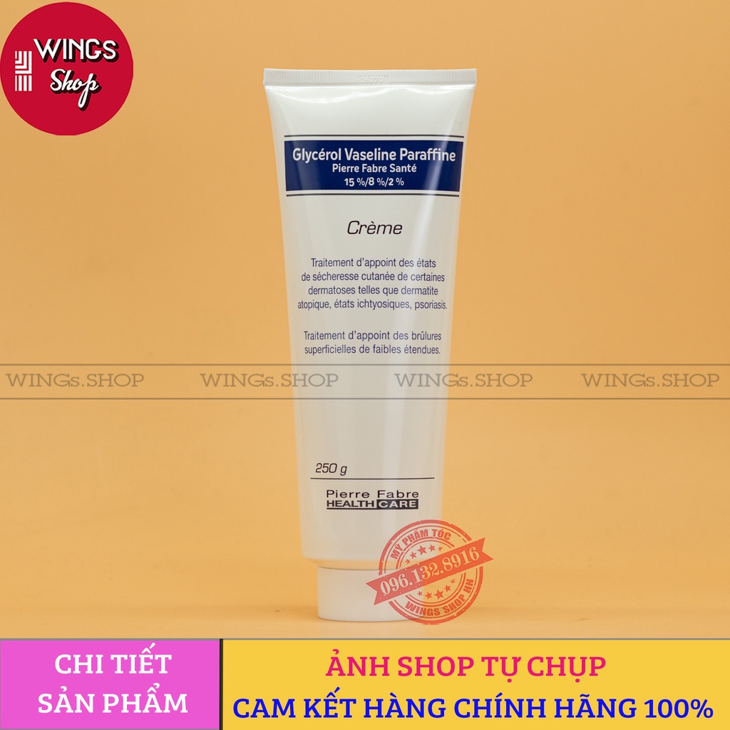 Kem Dưỡng Ẩm Dexeryl Glycerol Vaseline Paraffine Pháp Cho Bé Và Gia Đình 250g (Mẫu Mới) | Wings Shop