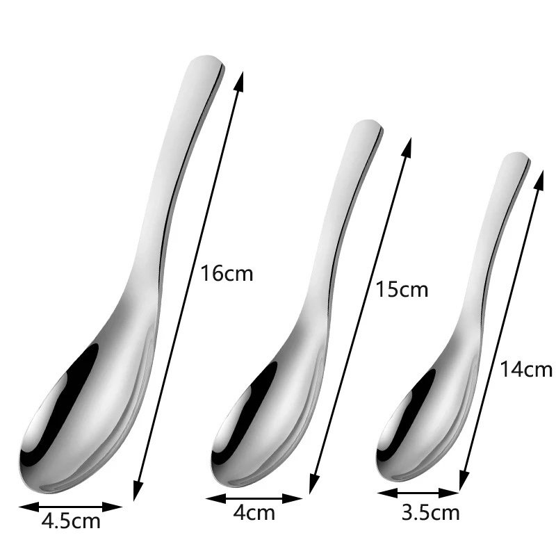 Muỗng Canh Bằng Thép Không Gỉ Đế Tròn Tiện Dụng Cho Nhà Bếp