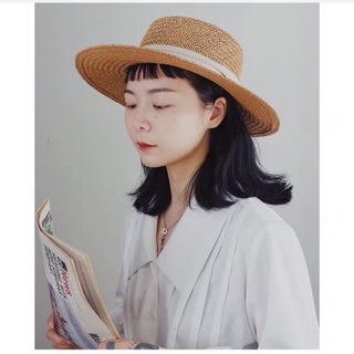 Mũ gaucho viền trắng