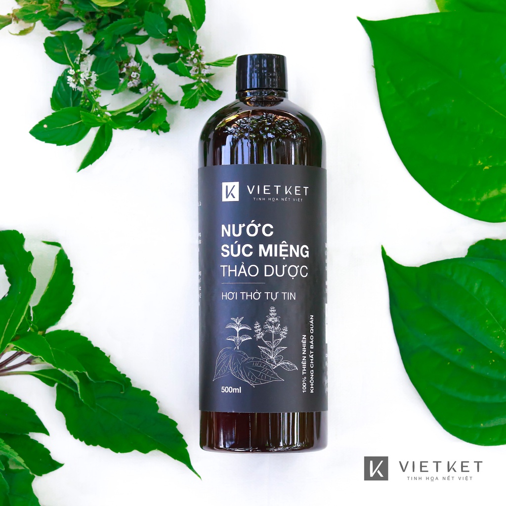 Nước Súc Miệng VIET KET Giúp Giảm Hôi Miệng, Sâu Răng, Chăm Sóc Và Bảo Vệ Răng Miệng 500ml