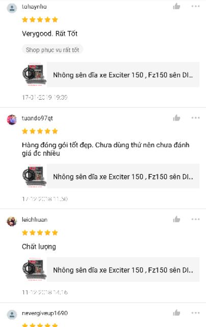 Nhông sên dĩa xe Exciter 150 , Fz150 sên DID 10 ly HDS