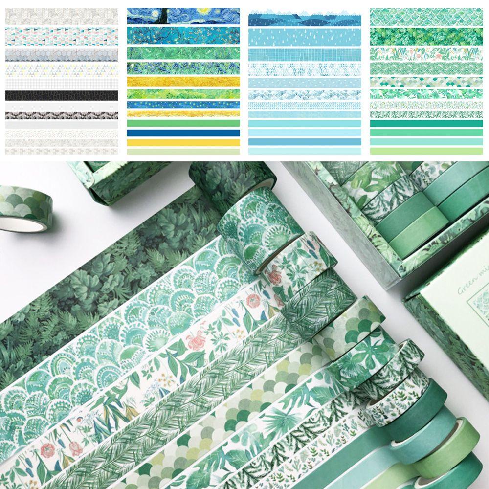 PINEVN Bộ 12 Cuộn Băng Dính Trang Trí Thời Trang