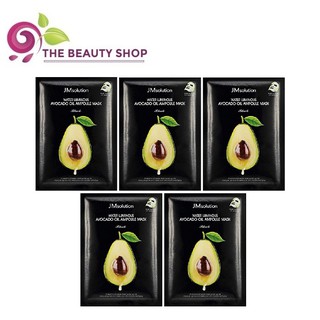 Combo 5 Mặt Nạ Bơ JM Solution Water Luminous Avocado Oil Ampoule Mask 30ml