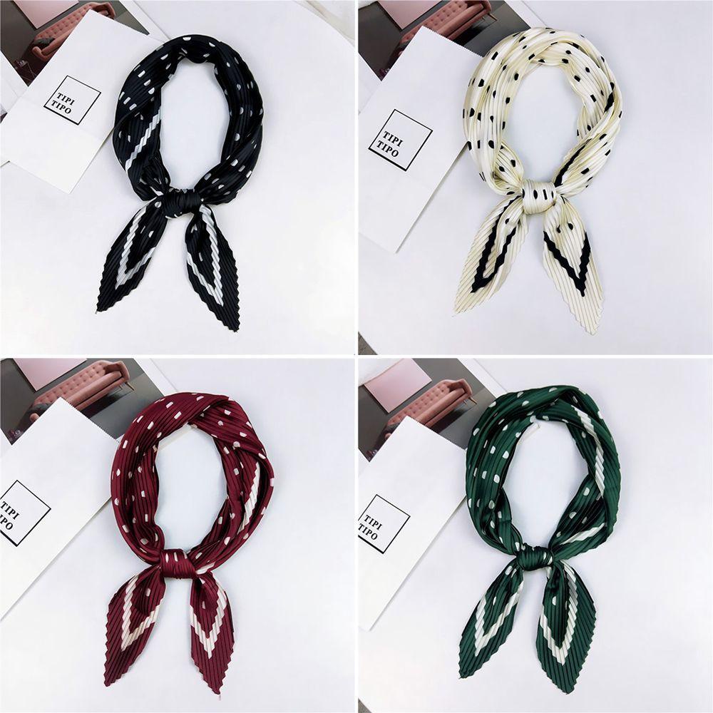 Khăn Lụa Satin Quấn Đầu Cổ Phong Cách Retro