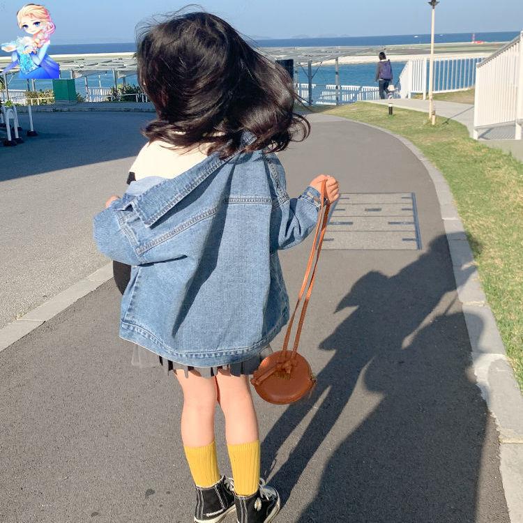 Áo Khoác Denim Thời Trang Xuân Thu Dành Cho Bé Gái 2022