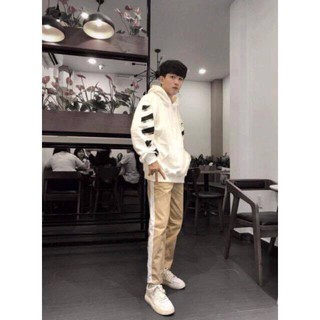 Quần baggy kaki nam nữ sọc kẻ cực chất