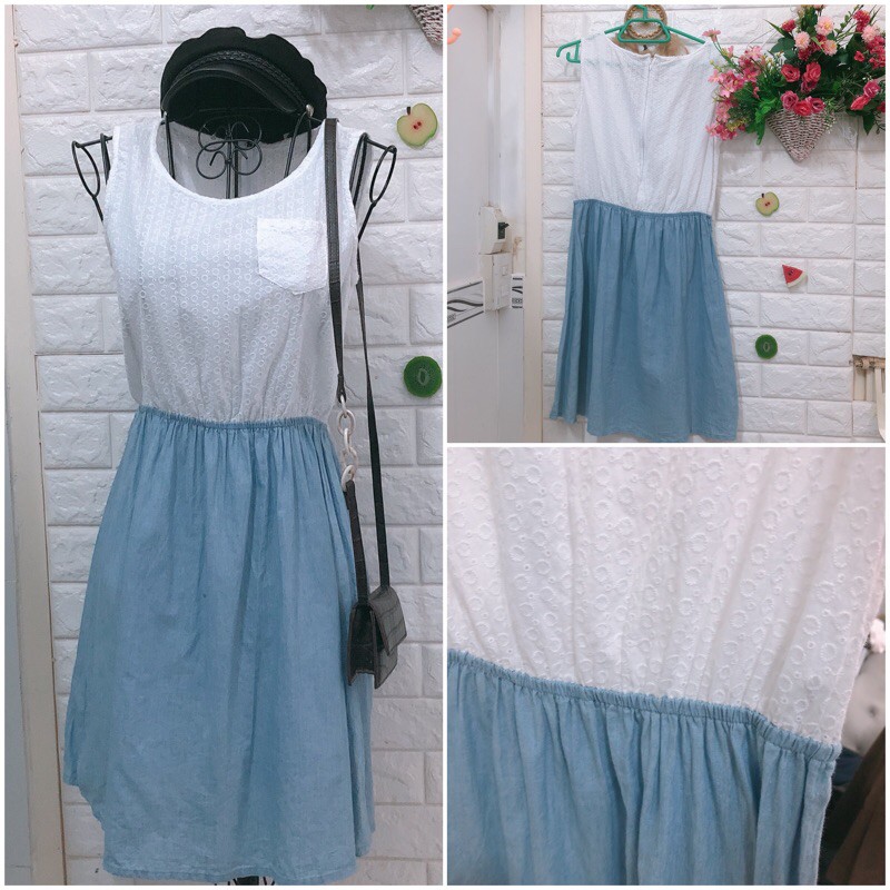 Đầm jean denim thần thánh cập bến