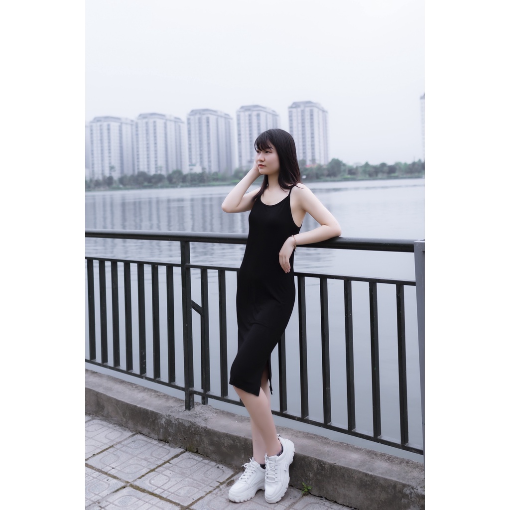 [ẢNH THẬT ] Đầm 2 dây đen - Váy hai dây ôm body quyến rũ | BigBuy360 - bigbuy360.vn