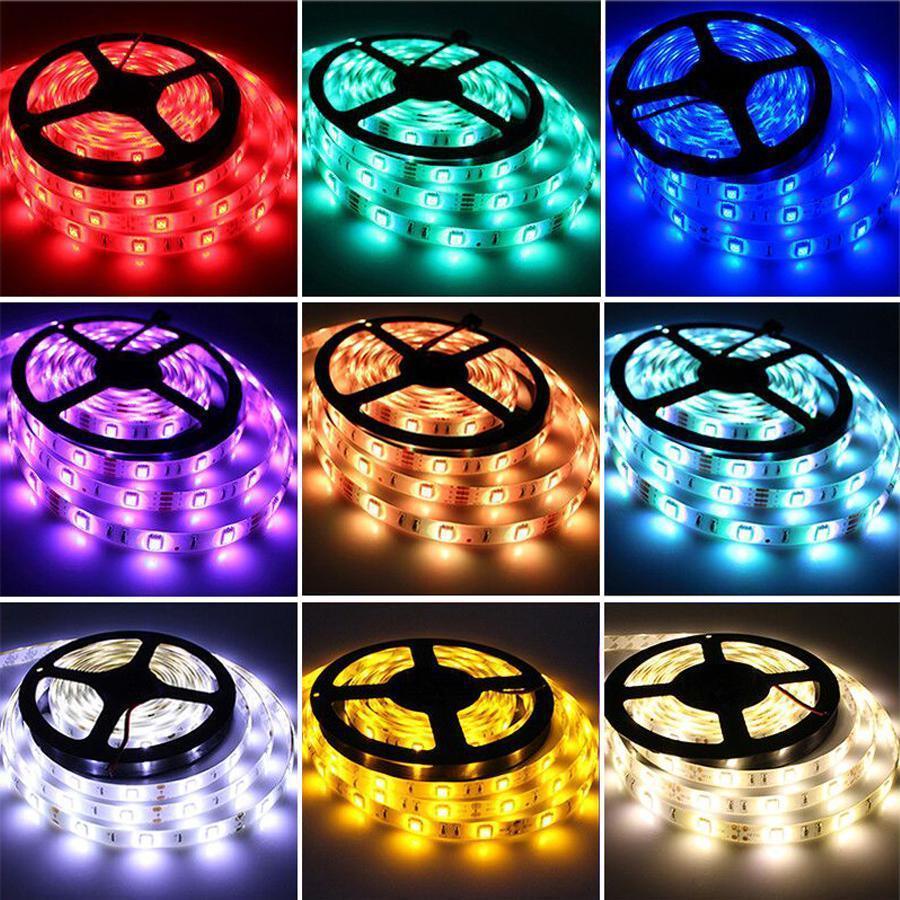 Dây led trang trí 3m 5m RGB 16 triệu màu điều khiển bằng điện thoại, nháy theo nhạc, đèn led tiktok đổi màu
