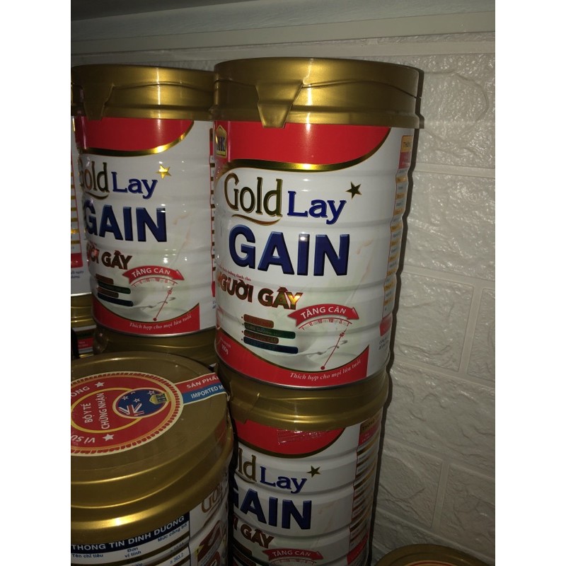 Sữa Goldlay Gain 900g date mới