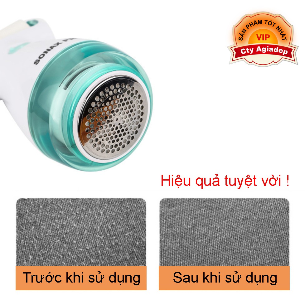 Máy cắt lông xù kiêm con Lăn làm sạch quần áo len dạ v.v Sạc Pin được Siêu tiện dụng S9977