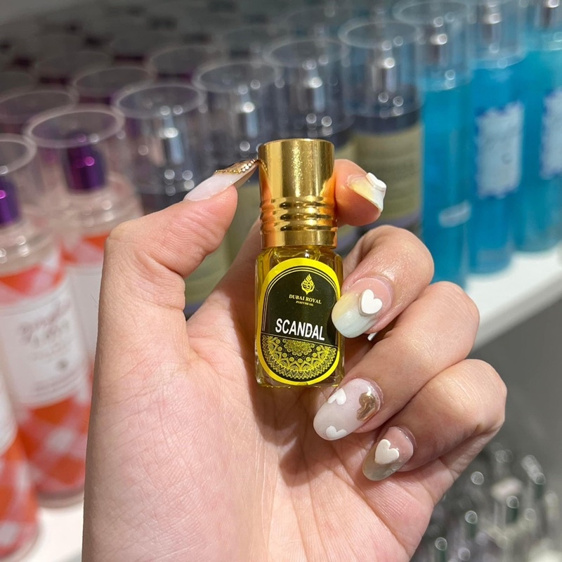 SET 5 CHAI tinh dầu nước hoa DUBAI mini dạng lăn lưu hương lâu, Hương thơm sang trọng