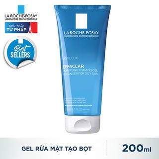 La roche posay - gel rửa mặt tạo bọt cho da dầu nhạy cảm 200ml