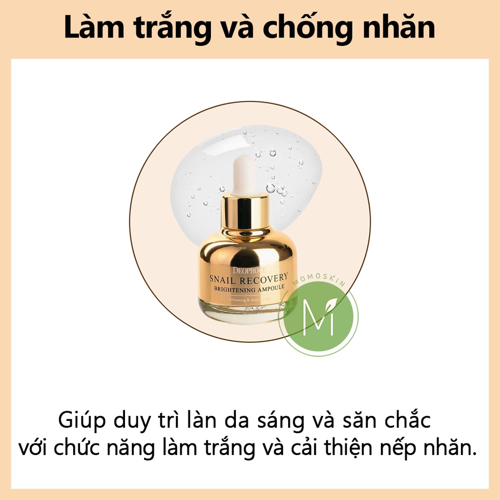 Tinh Chất Ốc Sên Làm Sáng Da Deoproce Dung Tích 30ml